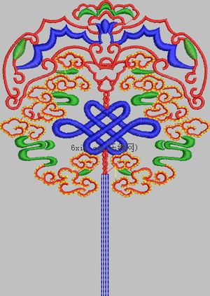 Chinese knot embroidery pattern album