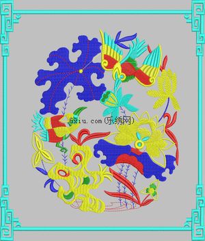 Chinese Wind Auspicious Bird embroidery pattern album