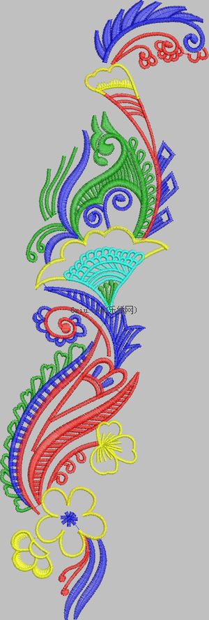 Abstract lines embroidery pattern album
