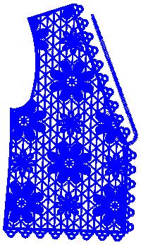 Water soluble vest embroidery pattern album