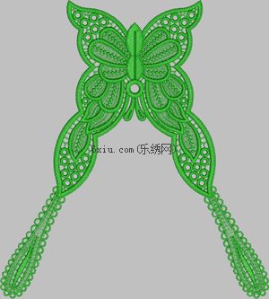Water-soluble collar embroidery pattern album