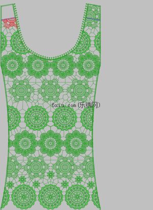 Water soluble vest embroidery pattern album