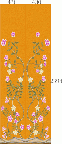 Wall covering, rattan flower, background wall embroidery pattern album