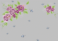 Wall covering peony flower background wall embroidery pattern album