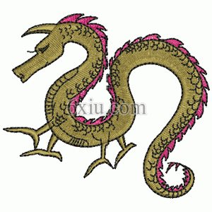 Dragon ancient times embroidery pattern album