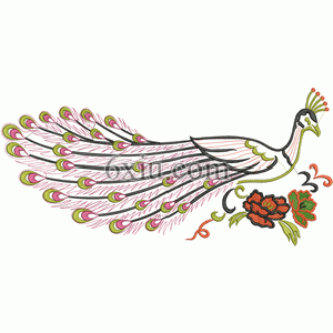 Peacock bird embroidery pattern album