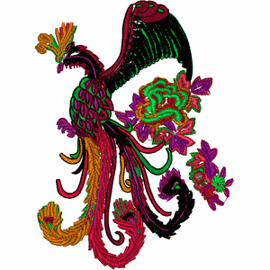 Phoenix Barcode embroidery pattern album