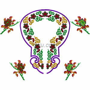 Classical collar embroidery pattern album