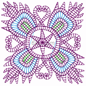 abstract embroidery pattern album