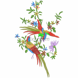 Auspicious Birds and Pheasants embroidery pattern album