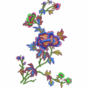 Big flower embroidery pattern album
