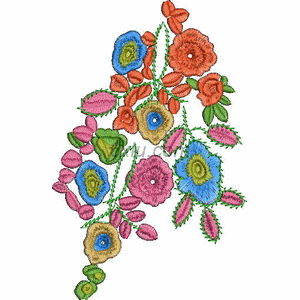 Flower embroidery pattern album