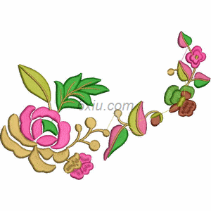 Simple flower embroidery pattern album