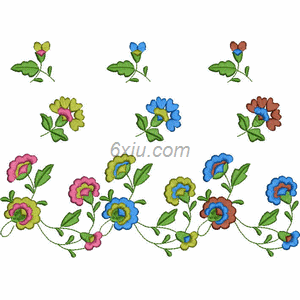 strew flowers as an offering embroidery pattern album