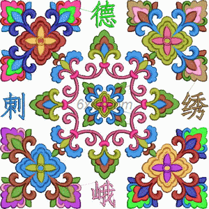 Classical decoration embroidery pattern album