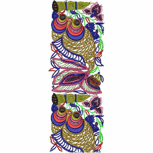 Fish Abstract auspiciousness embroidery pattern album