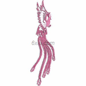 Phoenix abstraction embroidery pattern album