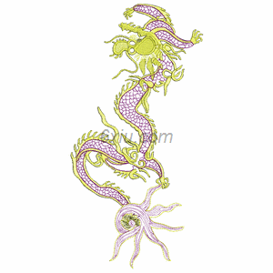 Dragon and Phoenix Abstract embroidery pattern album