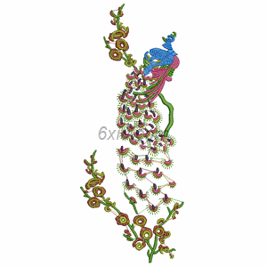 Peacock embroidery pattern album