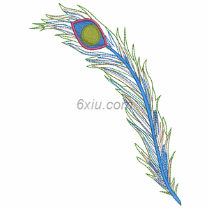 Feather embroidery pattern album