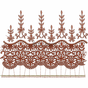 Curtain gauze embroidery pattern album