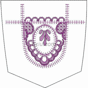 Pocket Jeans bag embroidery pattern album