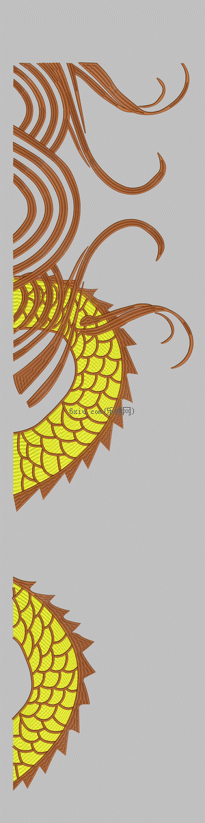 Dragon body embroidery pattern album
