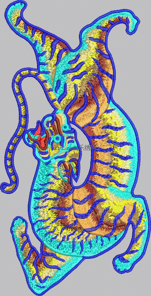 tiger embroidery pattern album