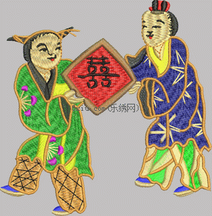 Character chinese style ancient boy hi embroidery pattern album