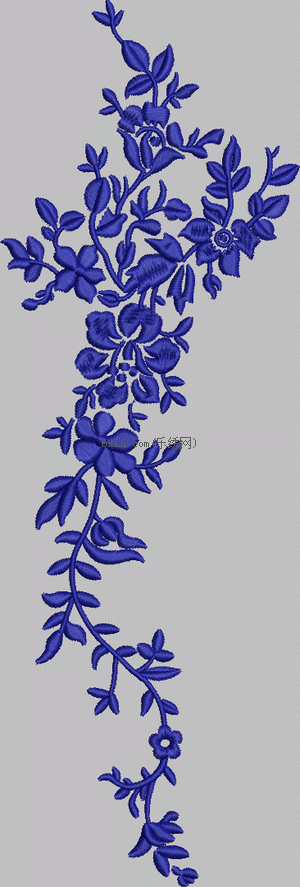 Monochrome flowers embroidery pattern album
