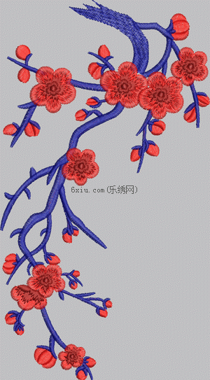 Plum blossom embroidery pattern album
