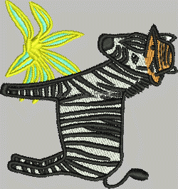 Horse zebra embroidery pattern album