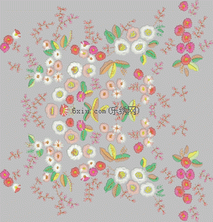 Collar corsage embroidery pattern album