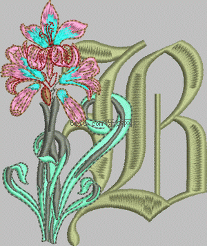 letter embroidery pattern album