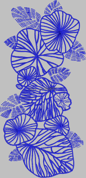 leaf embroidery pattern album