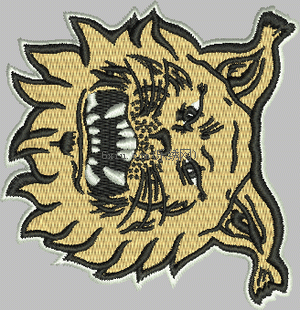 Panther head logo embroidery pattern album