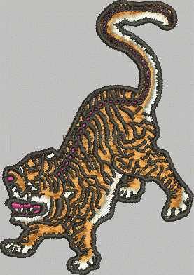 Tiger tiger embroidery pattern album