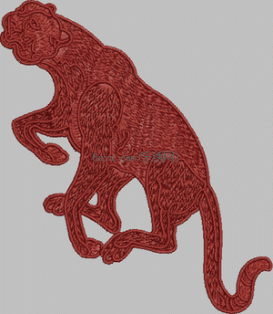 leopard embroidery pattern album