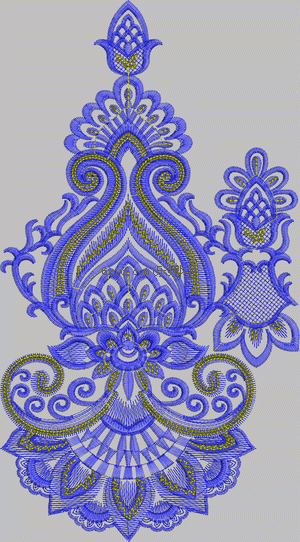 Wedding dress embroidery pattern album