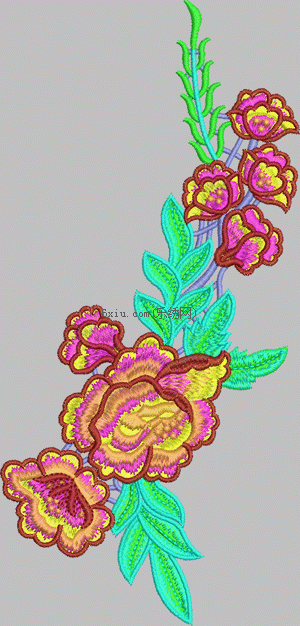 Pretty flower embroidery pattern album