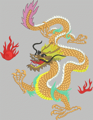 Dragon King embroidery pattern album