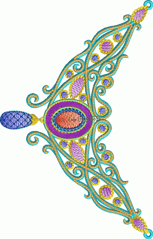 Collar indian embroidery pattern album