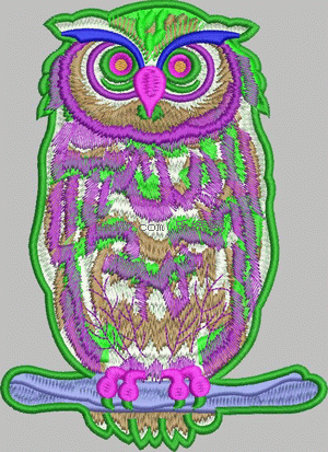 owl embroidery pattern album