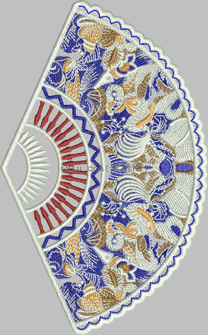fan embroidery pattern album