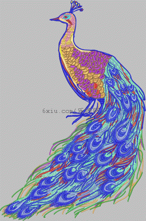 peacock embroidery pattern album