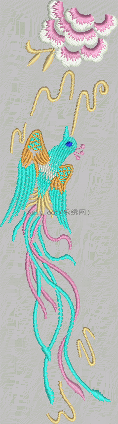 Phoenix Hanfu embroidery pattern album