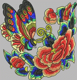 Pretty flower nation embroidery pattern album