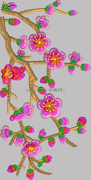 Plum blossom embroidery pattern album