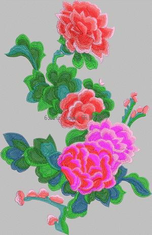 Pretty flower embroidery pattern album