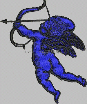 Character Eros Cupid embroidery pattern album